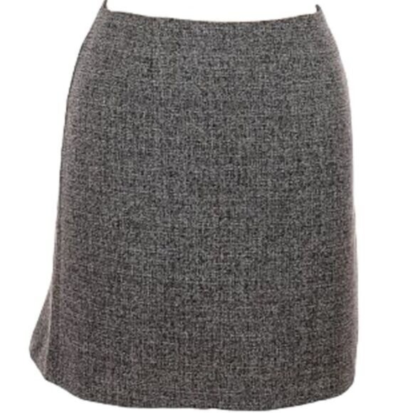 Hillard & Hanson Midi Skirt Black Gray‎ Size 4 - Picture 1 of 5